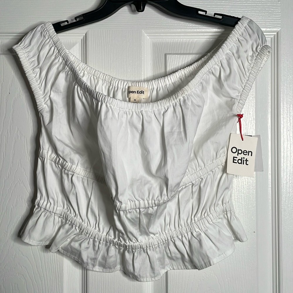 NWT Open edit ruffle tank top